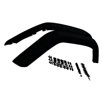 Crown Automotive Jeep Replacement Fender Flare Set; Rear; Incl. 2 Flare/Retainers/Rivets; Textured Black;