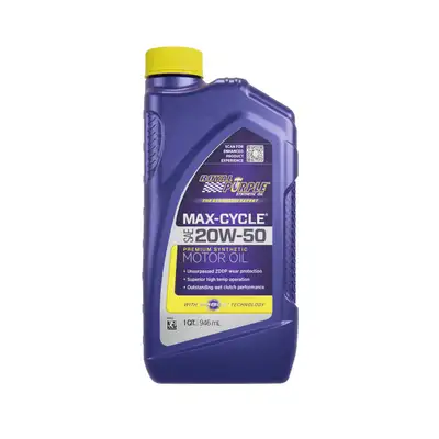 Royal Purple 20w50 Max Cycle Oil 1 Qt
