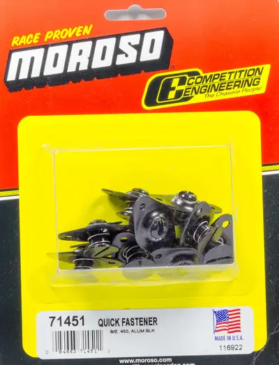 Moroso Quick Fastener s. Eject 5/16 X.450 Alum Blk