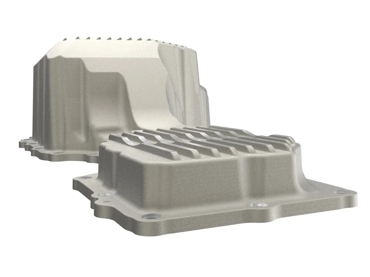 AFE Power Pro Series Engine Oil Pan Black w/ Machined Fins GM Diesel Trucks 17-19 V8-6.6L (td) L5P 46-71360B 46-71360B product image