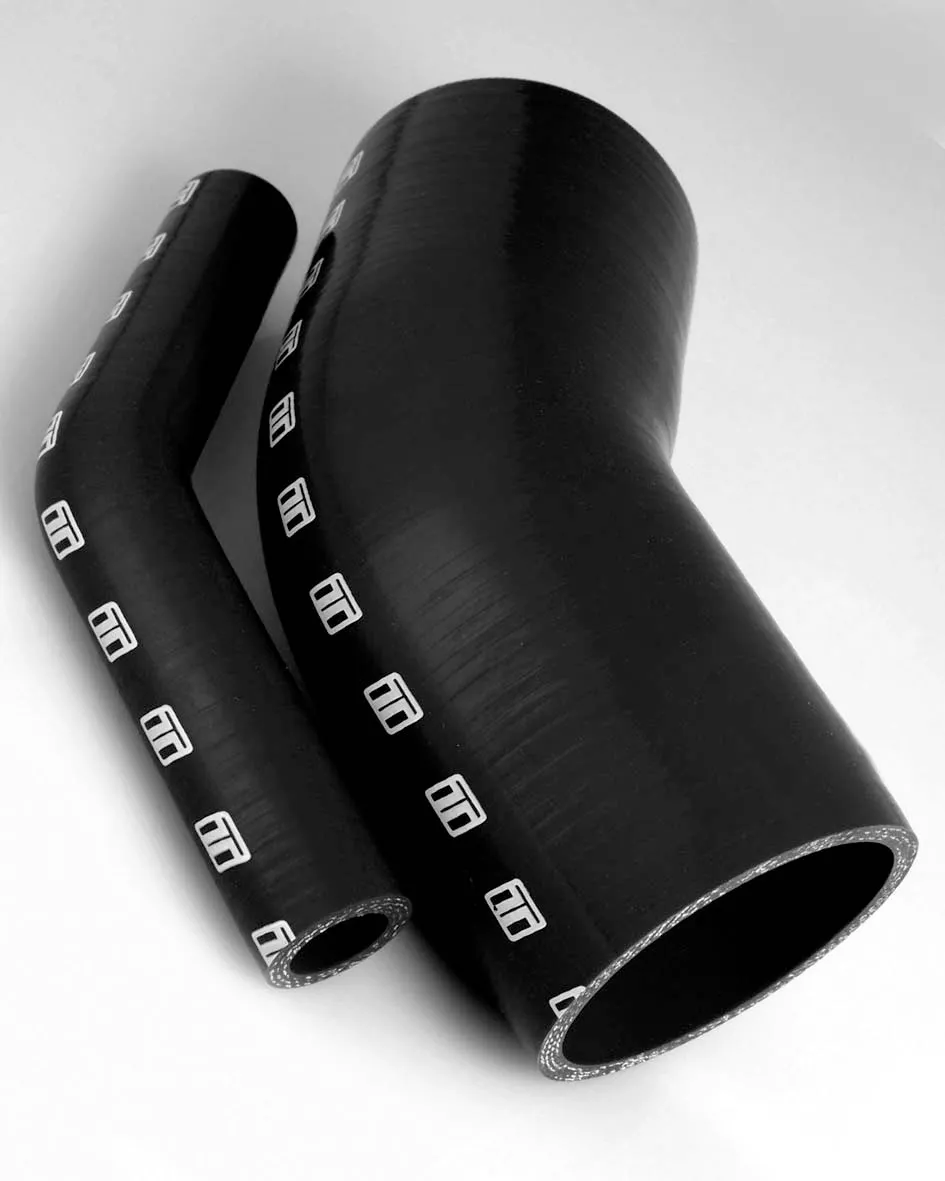 TurboSmart USA Silicon 45 Degree Silicon Hose - Elbow 1.50" (Black)