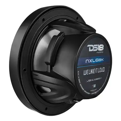 DS18 "nxl 6.5"" 2-Way Coaxial Marine Speaker With LED RGB Lights 100 Watts Rms 4-Ohm -Black"