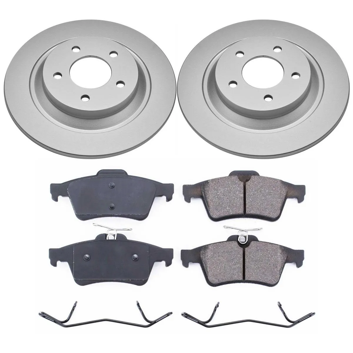 Z17 Geomet Coated Rotor Kit: Genuine Geomet Fully Coated Rotors; Ceramic Pads W/Hardware product image