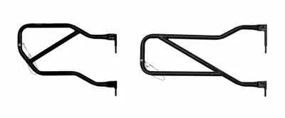 Steinjager Doors 2007-2018 Trail, Tubular Style Front and Rear Doors Black