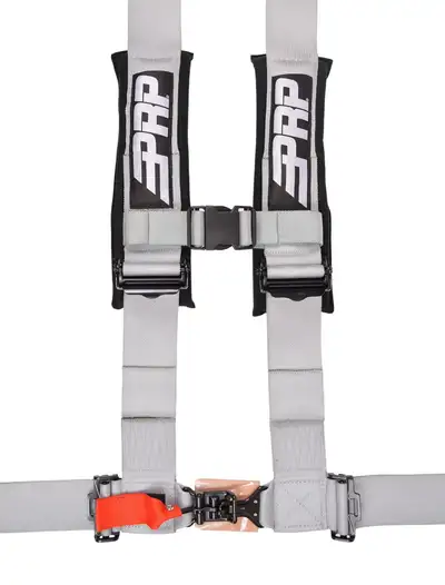 PRP 4.3 Harness 4 point Harness with 3 inch Belts Silver PRP Seats