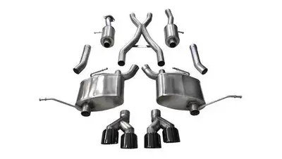 Corsa Performance Xtreme, Sport / 2.5 in Cat-Back 4.0 in Twin Tips | 2014-21 Jeep Grand Cherokee 5.7L (21188, 14992)