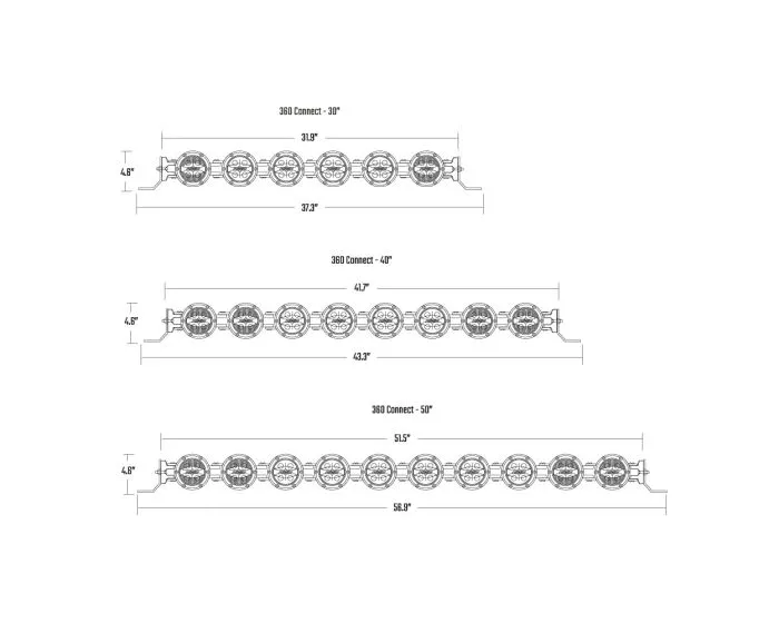 360 Connect 50 Inch Light Bar Assembly RIGID Industries product image