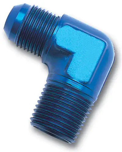 Edelbrock Endura Adapter Fitting #6 X 3/8in NPT 90-Degree