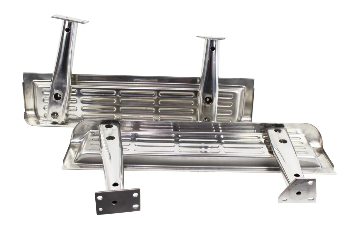 Jeep TJ Side Steps Pair 97 Wrangler TJ-2000 Polished Silver Kentrol product image