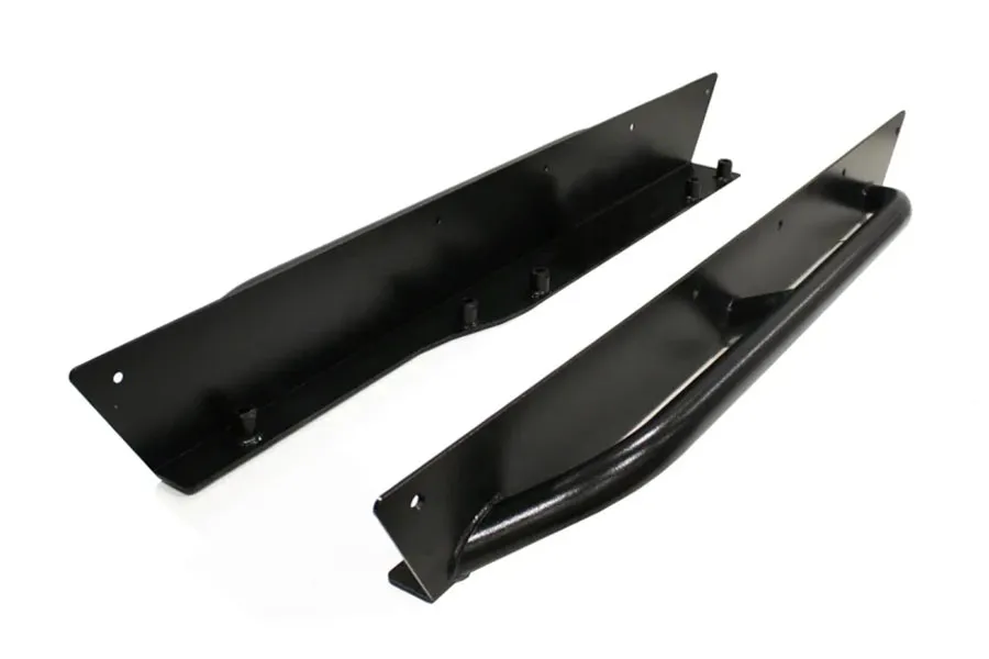 Rock Hard 4X4 Rock Hard 4x4 Patriot Series Rocker Guards w/ Tube Sliders - Black - TJ