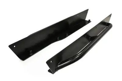 Rock Hard 4X4 Rock Hard 4x4 Patriot Series Rocker Guards w/ Tube Sliders - Black - TJ