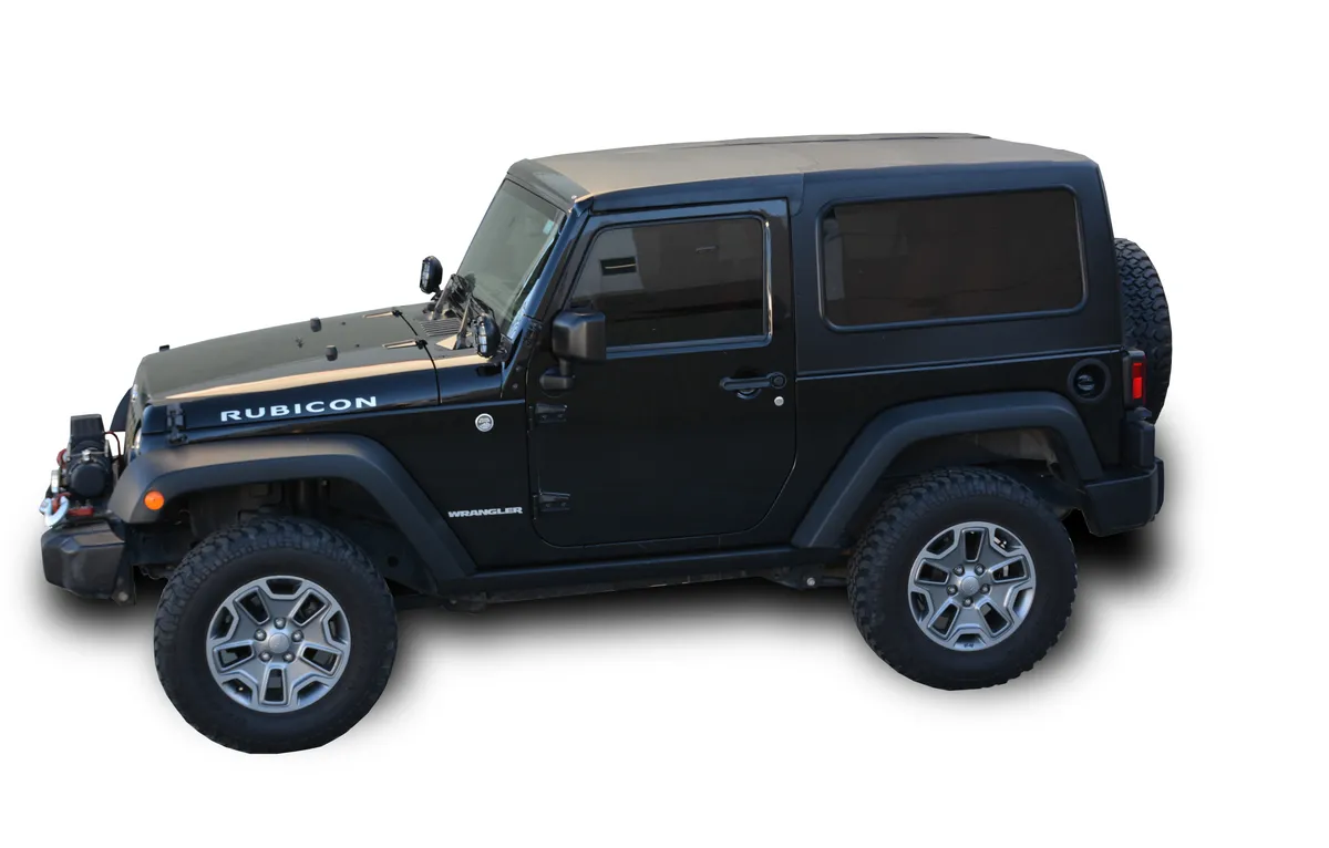 DV8 Offroad 0718 Wrangler 2DR 2pc Hard Top(Square Back)(Factory Style)(No Deforst no Wiper)
