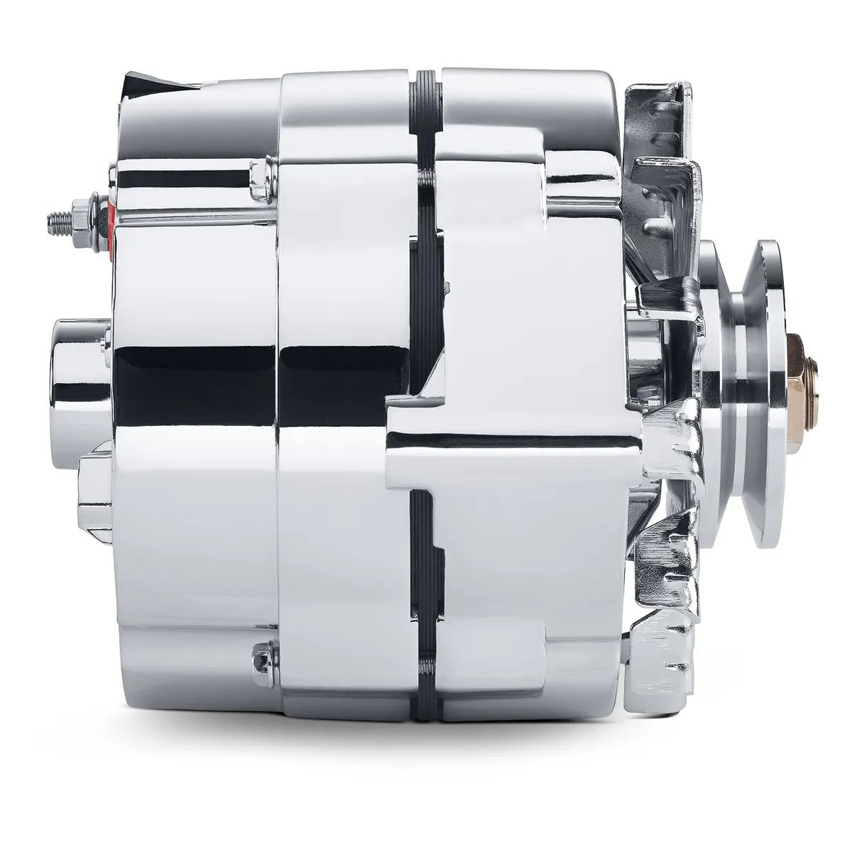 Alternator 140 AMP GM 1 Wire Style Machined Pulley Chrome Finish Proform product image