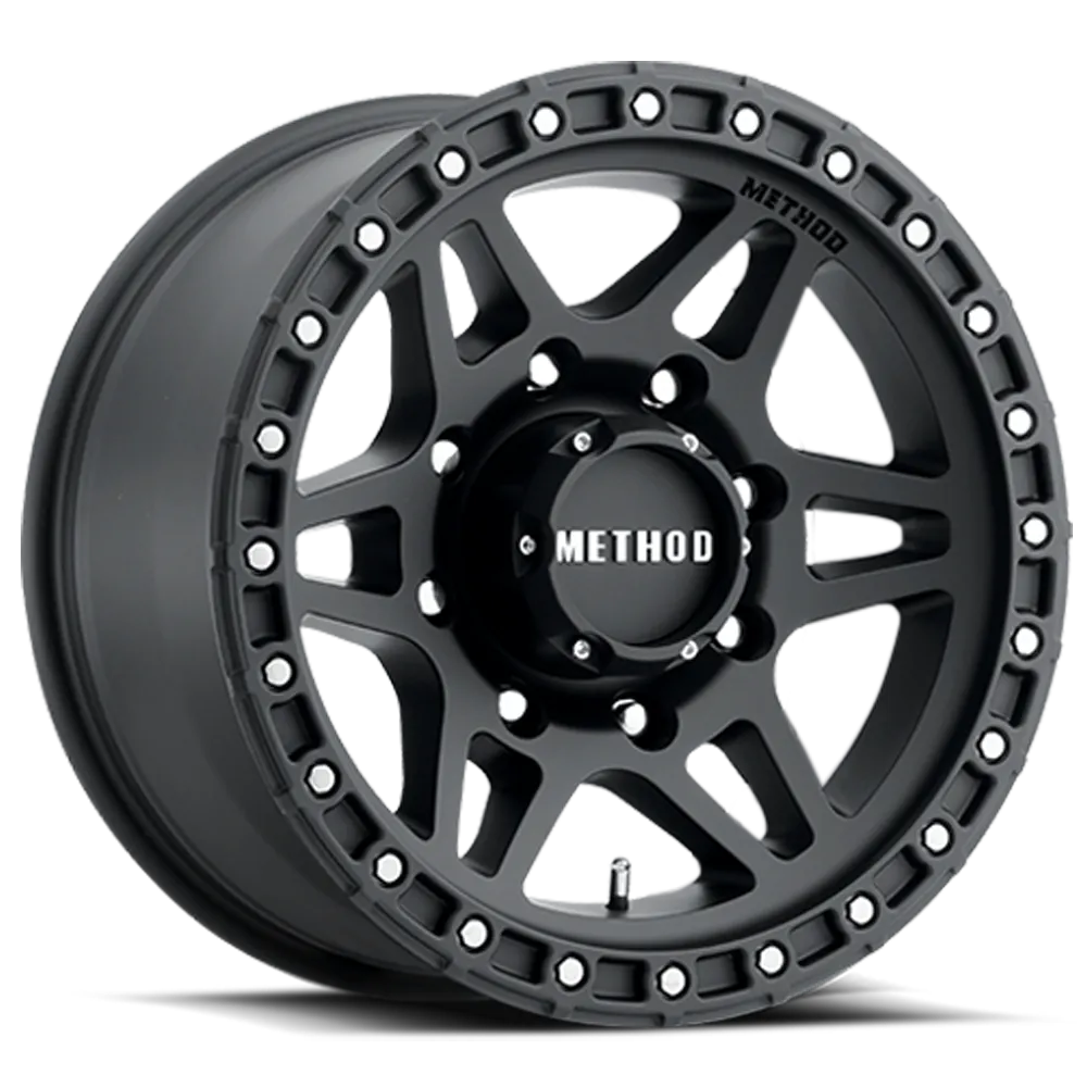 Aluminum Wheels 18x9 MR312 Bolt Pattern 8 On 165.1 Offset 18 Lip Size 0.91 Matte Black MB Method product image