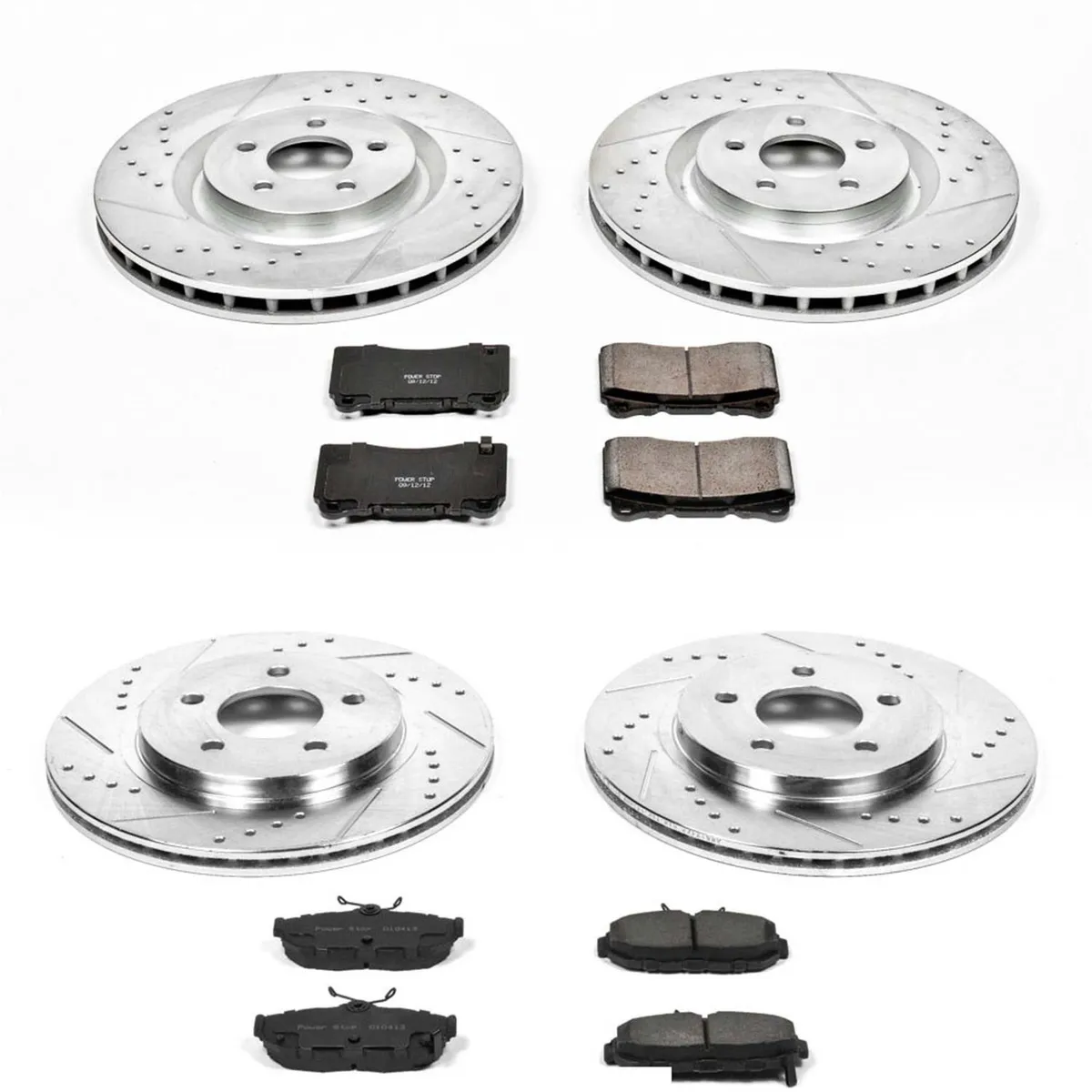 Z23 Evolution Sport Upgrade Kit: Drilled/Slotted Rotors; Carbon-Fiber Ceramic Pads W/Hardware product image