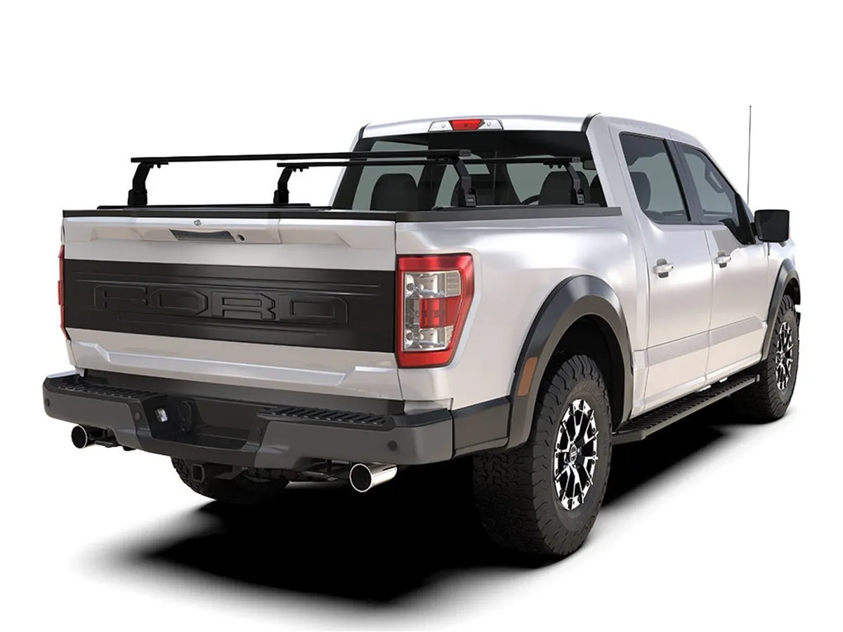 Double Load Bar Kit; Incl. 2 Roll Top Leg Mount; 1575mm Roof Load Bar Set; 1400mm L Universal Track; product image