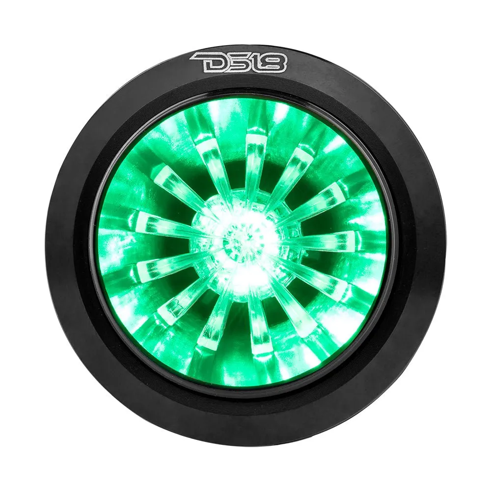 "1.6"" Shallow High Compression Neodymium Super Bullet Tweeter 140 Watts 1"" Polyether Ether Ketone 4-Ohm Vc With RGB LED Lights" product image