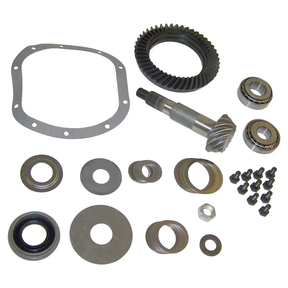 Crown Automotive Jeep Replacement 1976-1983 CJ-5 CJ w/ Model 30 Front Axle; 3.54 Ratio; 43/14 Tooth Count 1976-1986 CJ-7 CJ w/ Model 30 Front Axle; 3.54 Ratio; 43/14 Tooth Count 1981-1986 CJ-8 CJ w/ Model 30 Front Axle; 3.54 Ratio; 43/14 Tooth Count