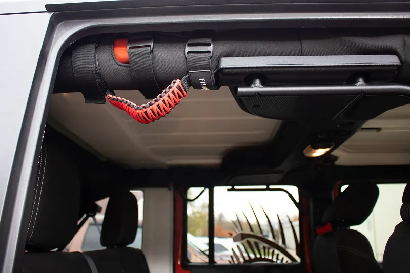 Fishbone Offroad FB55280 Red Paracord Grab Handles w/ Three Straps FB55280 product image