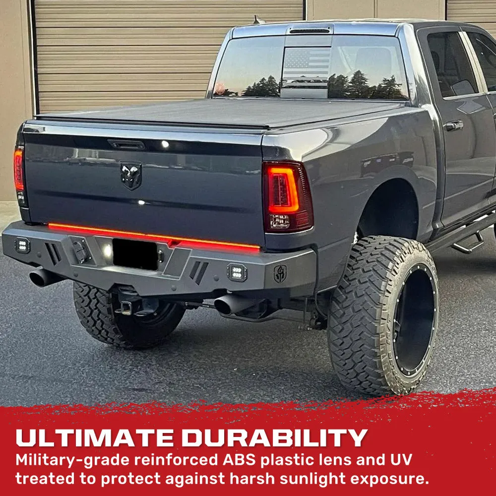 Dodge 09-18 RAM 1500 And 10-18 RAM 25003500 Oled Tail Lights Replaces Factory OEM Halogen Tail Lights - Smoked Lens product image