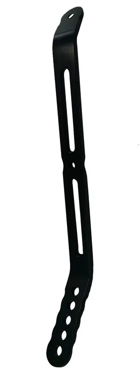 Triple X Race Components Nose Wing Rear Strap Bent To Side Board Black