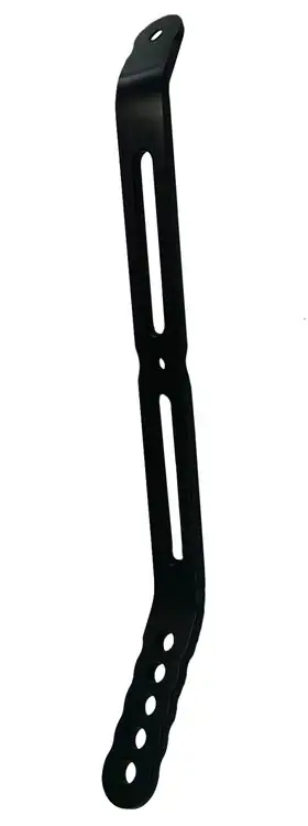 Triple X Race Components Nose Wing Rear Strap Bent To Side Board Black
