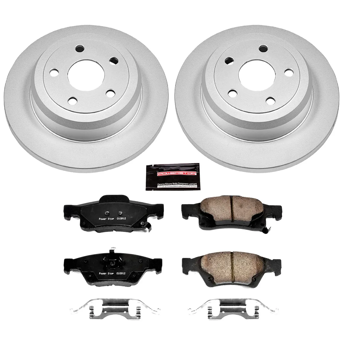 Z17 Geomet Coated Rotor Kit: Genuine Geomet Fully Coated Rotors; Ceramic Pads W/Hardware product image
