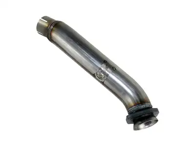 aFe Power aFe POWER Twisted Steel Loop Delete Down-Pipe 2.5in 409SS Exhaust System - 2012+ JK