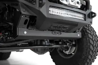 Addictive Desert Designs Addictive Desert Designs Aluminum Sway Bar Skid Plate - Hammer Black - JT/JL