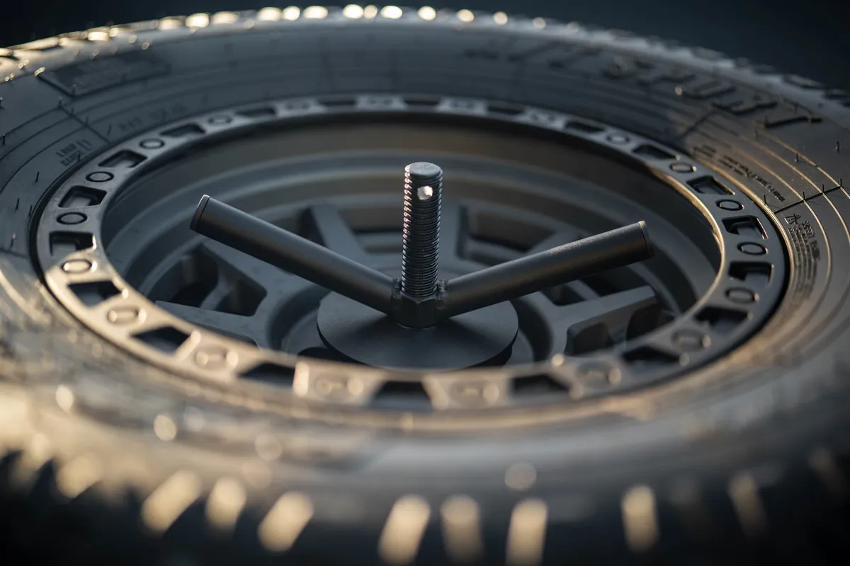 DV8 2020-2025 Jeep Gladiator JT DV8 Offroad Adjustable In-Bed Tire Carrier product image