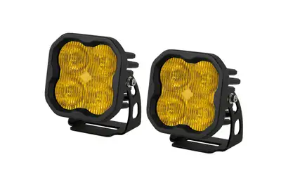 Diode Dynamics Diode Dynamics SS3 Yellow Pro LED Pod Pair, SAE Fog - Amber