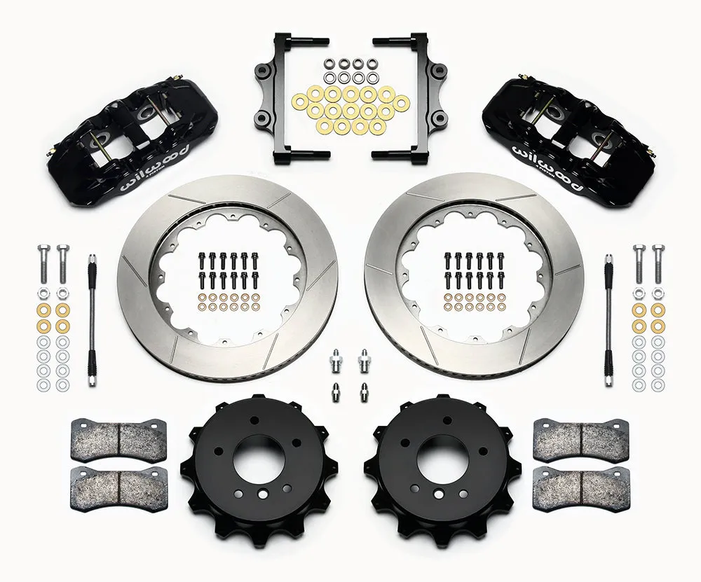 Wilwood Brakes 2006 - 2013 BMW AERO4 Big Brake Rear Brake Kit For OE Parking Brake - 140-13583