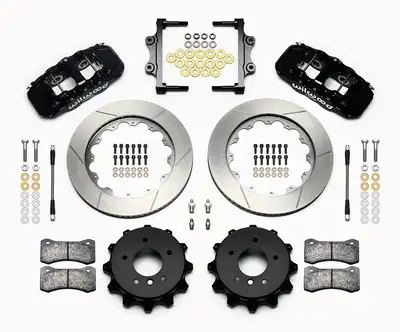 Wilwood Brakes 2006 - 2013 BMW AERO4 Big Brake Rear Brake Kit For OE Parking Brake - 140-13583