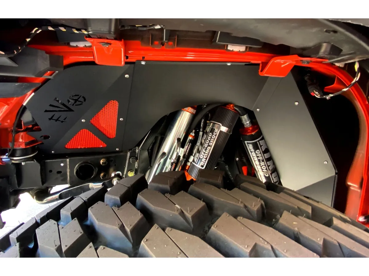 18c Wrangler/20c Gladiator Gas Front Vented Raw Aluminum Inner Fenders For Coil Spring Suspensions product image