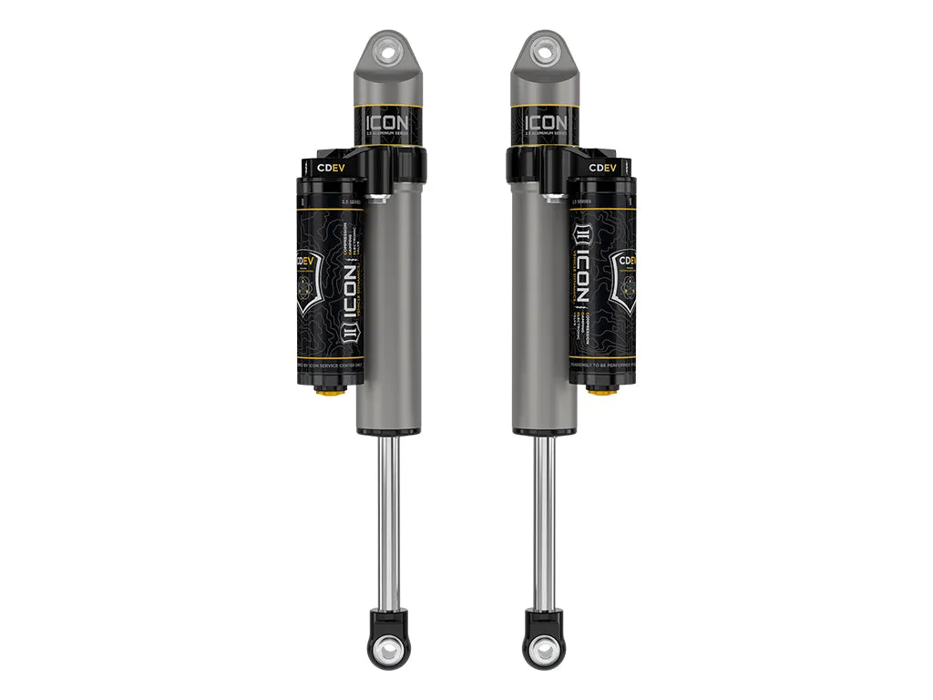 Icon 2023-2026 Gmc Canyon/Chevrolet Colorado, 0-1” Lift, Rear, V.s. 2.5 Aluminum Series Shock Absorbers, Piggyback Reservoir w/ Cdev, Pair product image