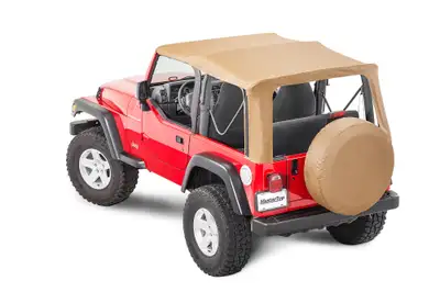 MasterTop Jeep TJ Replacement Top With Doorskins Tinted Glass For 97-06 Jeep Wrangler TJ Spice Diamond MasterTop