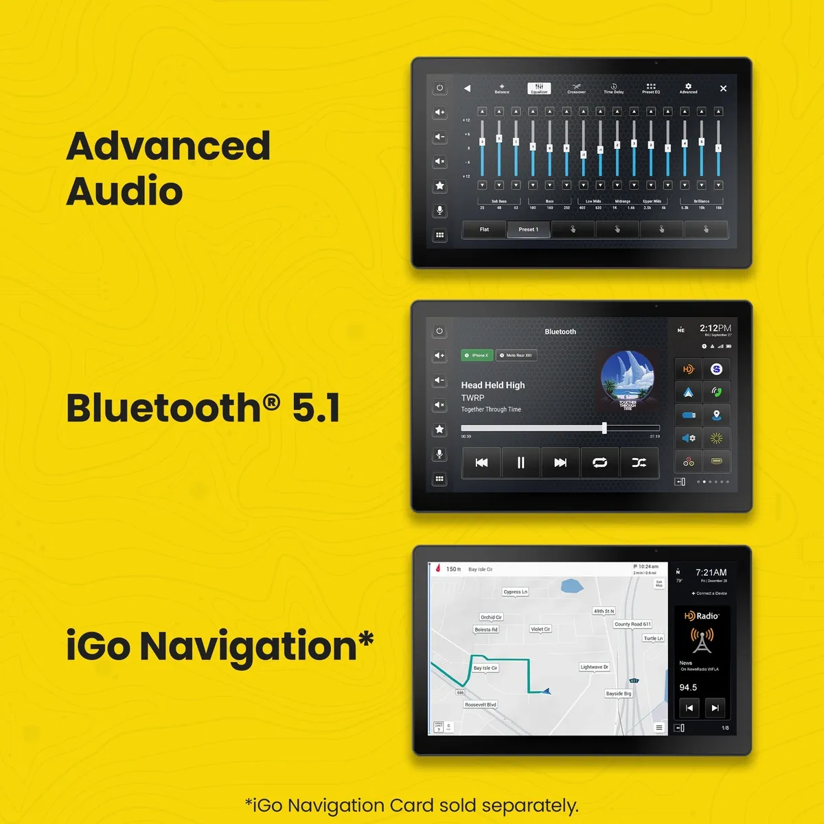 HORIZON12 Jeep Wrangler JL (2018-2023)/Gladiator JT (2020-2023) 12.8" Radio Plug-&-Play Kit product image