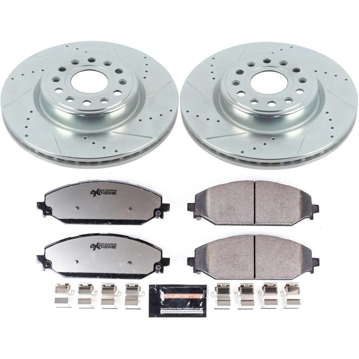 Z36 Truck/Tow Upgrade Kit: Drilled/Slotted Rotors; Carbon-Fiber Ceramic Pads W/Hardware product image