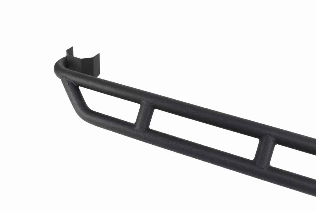 Jeep JK Rock Sliders 4 Door 07-18 Wrangler JK Unlimited Steel Black Textured Powdercoat Fishbone Offroad product image