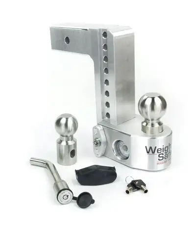 Weigh Safe 8in Drop Hitch With 2.5in Shank (10k/18.5k Gross Tongue Weight Rating) With Ws05keyed Alike
