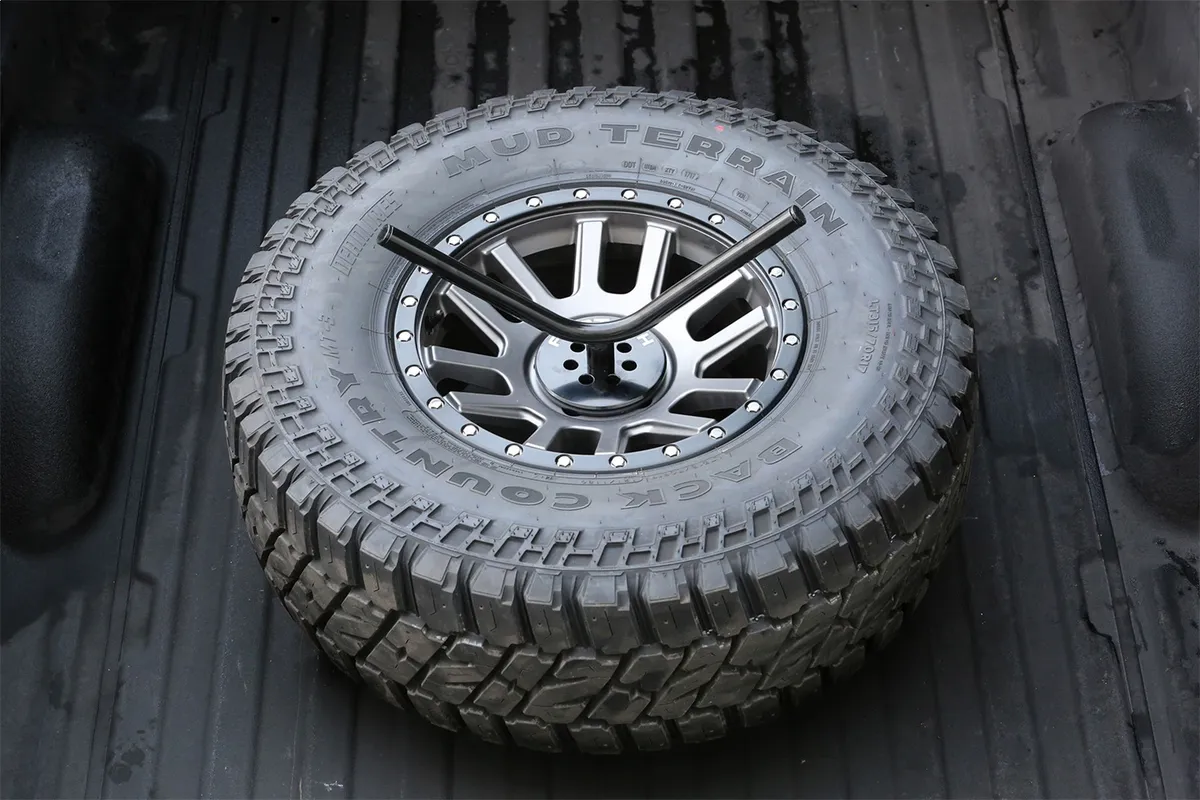 Spare Tire Mount Kit; Flat Spare Tire; Black; product image