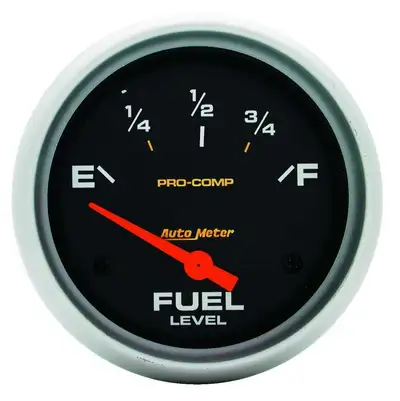AutoMeter Gauge, Fuel Level, 2 5/8", 0OE to 90OF, Elec, Pro-Comp