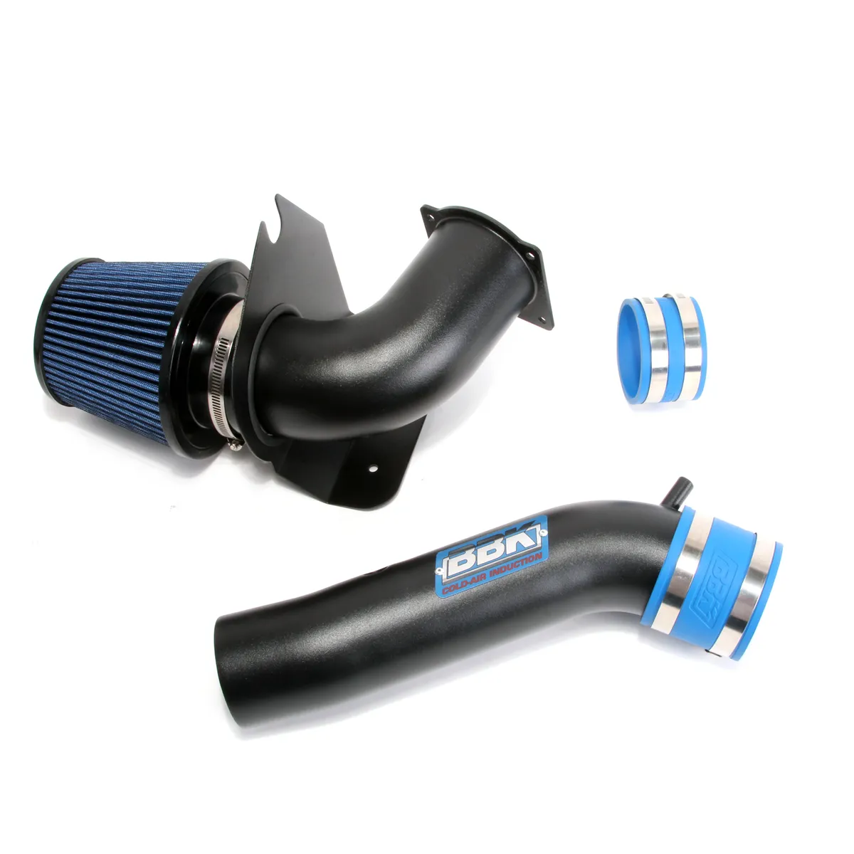 1999-2004 Mustang 3.8l v6 Cold Air Intake - Fenderwell Style Blackout product image