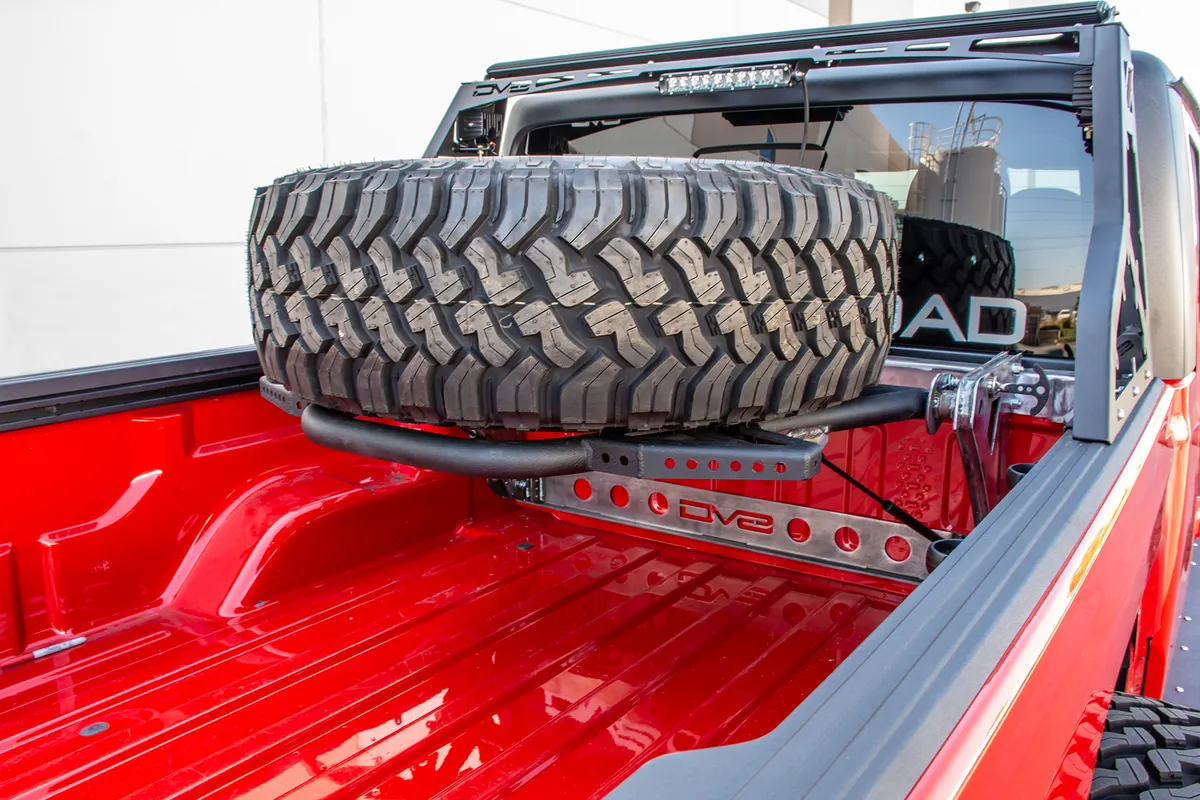 Gladiator in Bed Adjustable Tire Carrier For 20pres Jeep Gladiator DV8 Offroad product image