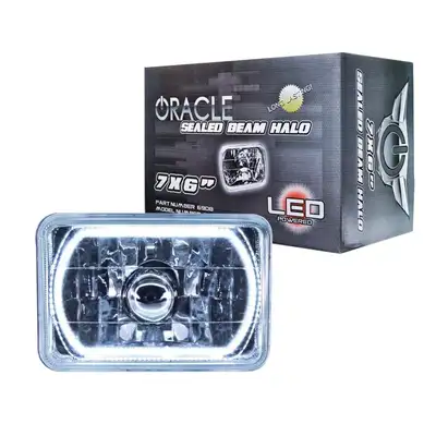 Oracle Lighting Pre-Installed Lights7x6? Sealed Beam - White Sealed Beam - Rectangular White