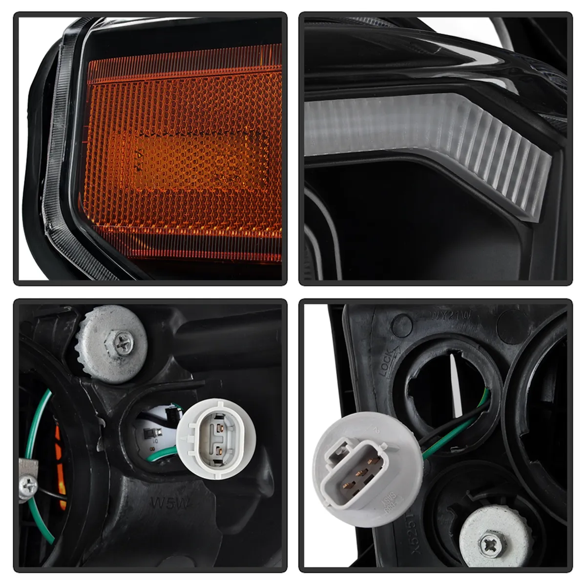 1421 Tundra/2018 Tundra sr And Sr5 Only LED Light Bar Projector Headlights Blac product image