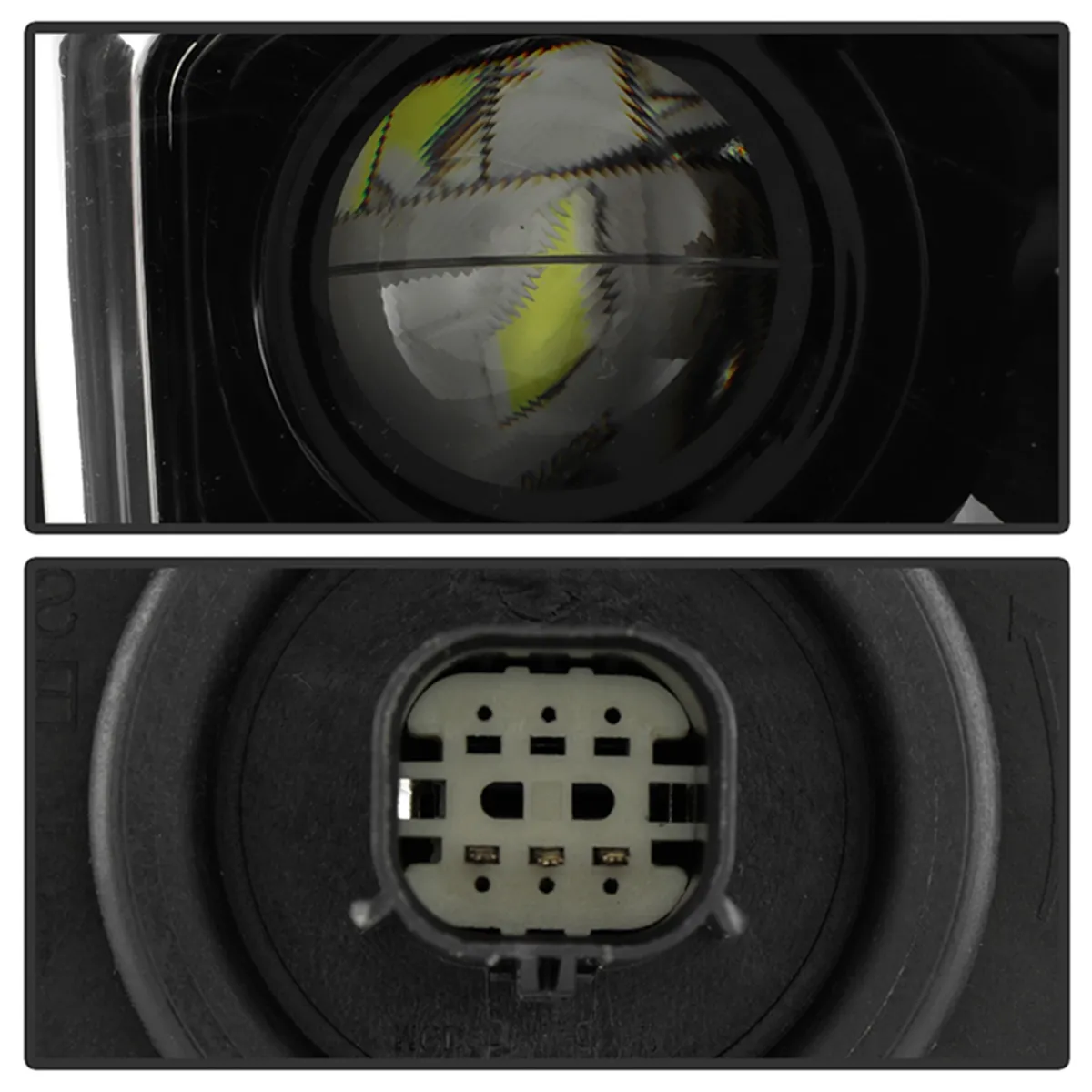 0319 Express/Savanna 1500/2500/3500 OEM Style Headlights With Bumper Lights Bla product image