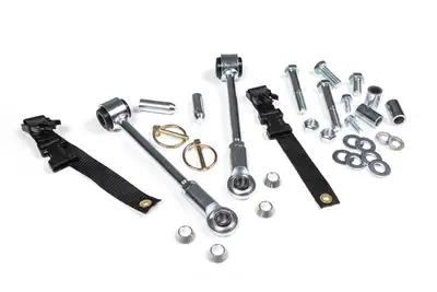 Zone Offroad 18-26 Jeep Wrangler JL/20-26 Jeep Gladiator JT Front Sway Bar Disconnects Zone Offroad