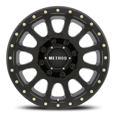 Method Race Wheels Aluminum Wheels 18x9 NV HD MR305 Bolt Pattern 8 On 170 Offset 18 Lip Size 1.38 Matte Black MB Method