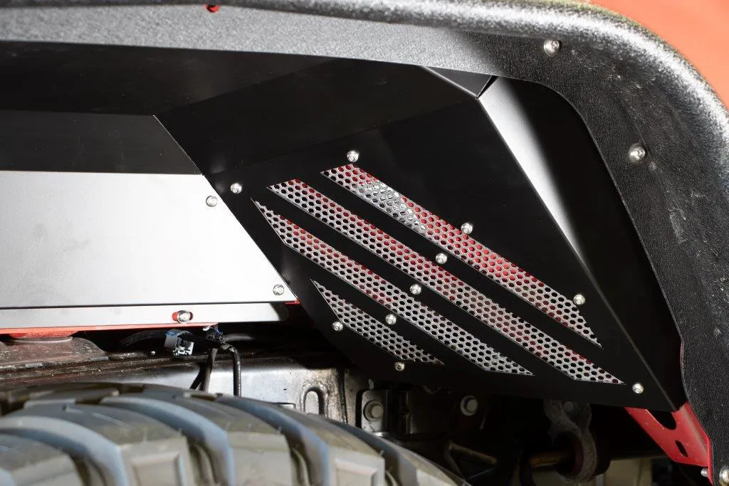 Fishbone Offroad Rear RAW Aluminum Inner Fenders for 2020 & Up Jeep Gladiator FB33210R product image